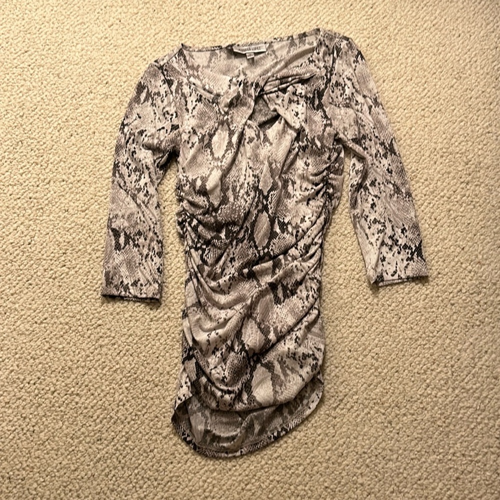 Animal print blouse